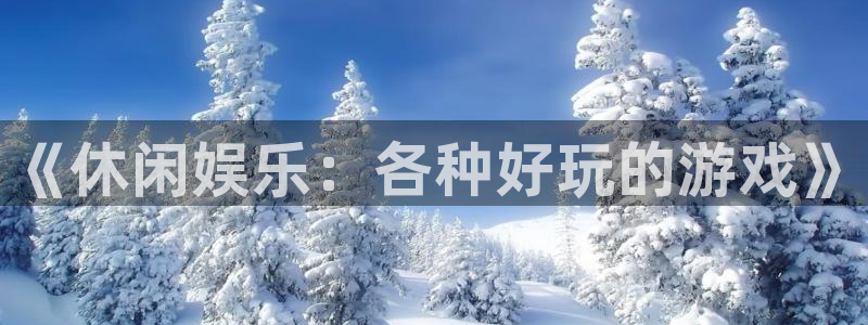 在线看门徒平台：《休闲娱乐：各种好玩的游戏》